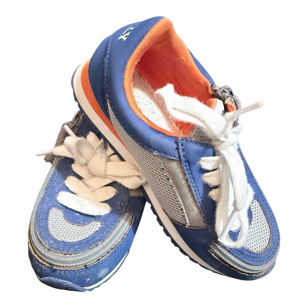 BILLY Footwear Blue & Orange Kids Adaptive Sneakers no insole size 11 M